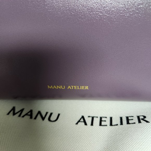 Manu Atelier Gorgeous Full Size Prism Bag Purple NWT - Picture 3 of 10